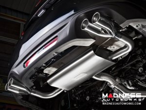 FIAT 124 Performance Exhaust - Non ABARTH - Axle-Back - Muffled - Quad Tips - Ragazzon - 70mm